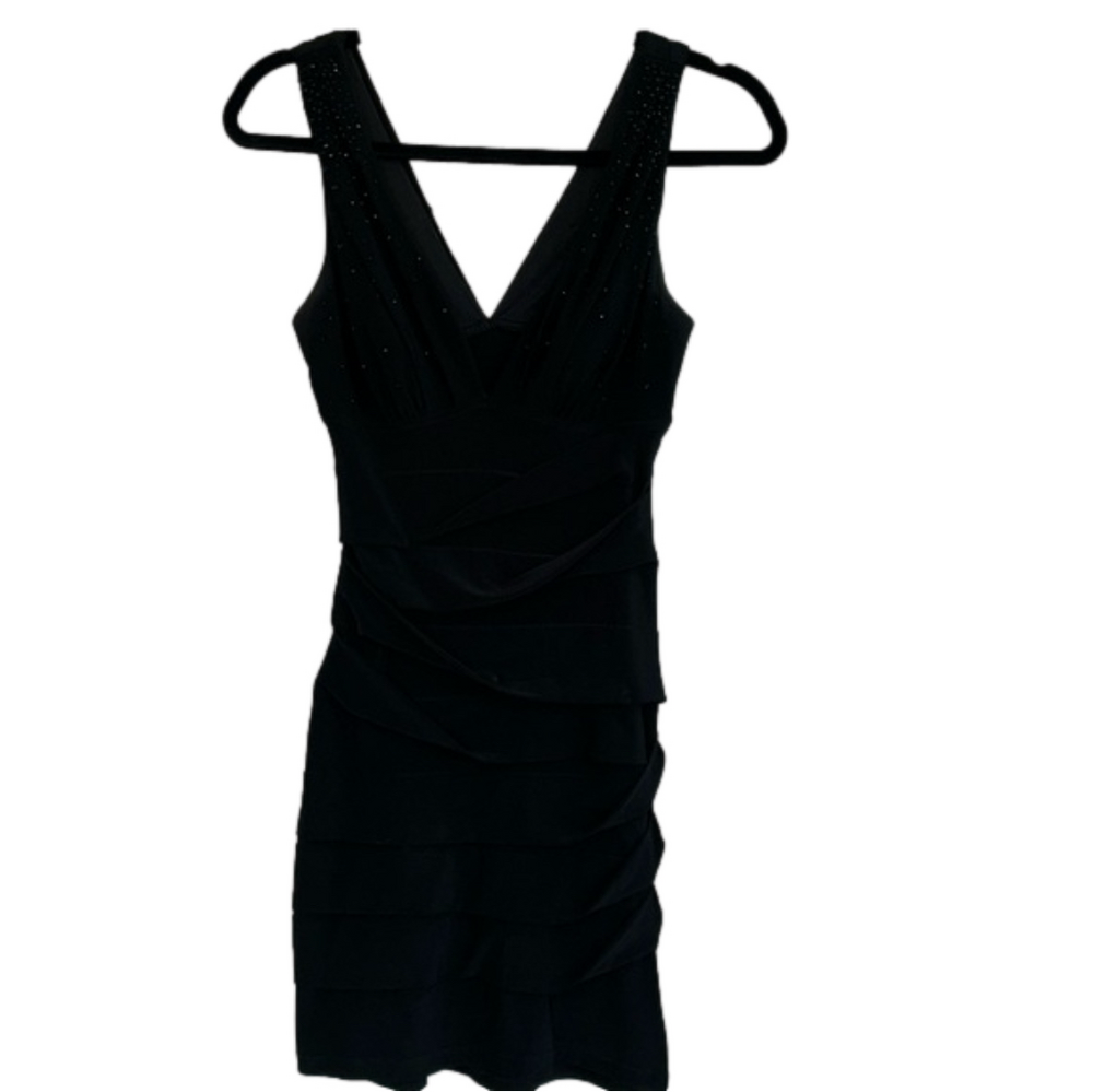 Black Embellished Homecoming or Prom Dress: Size Small
